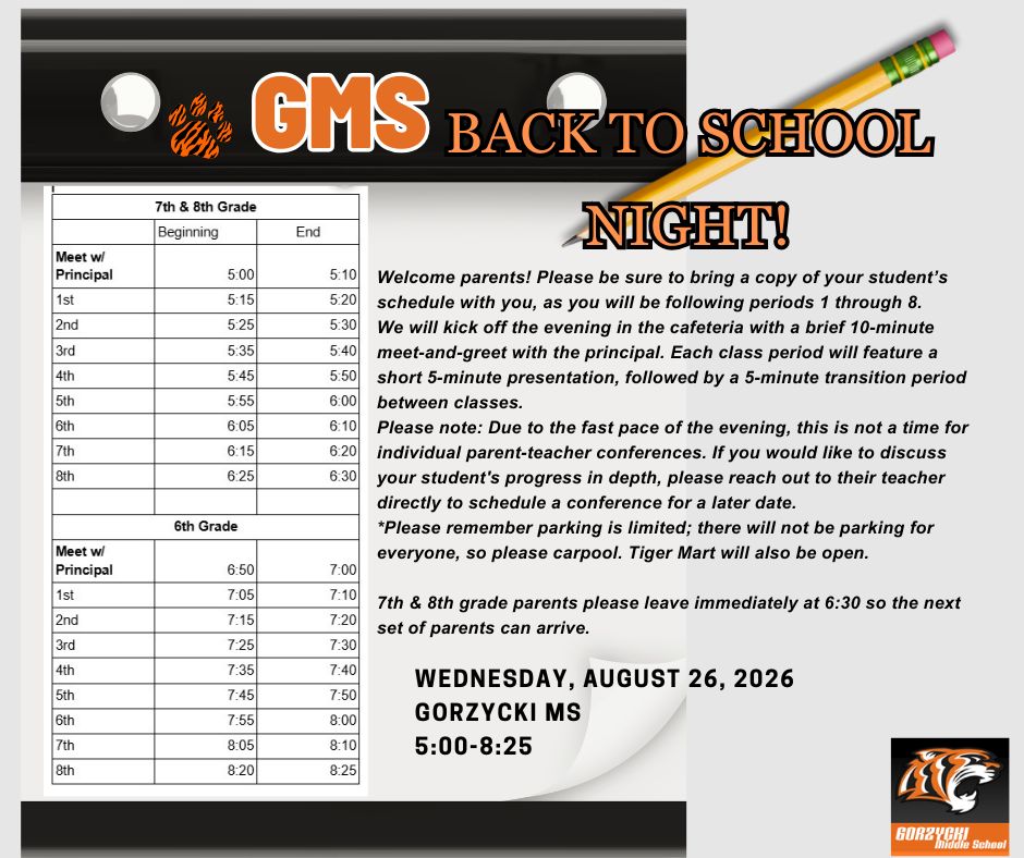 Back To School Night
